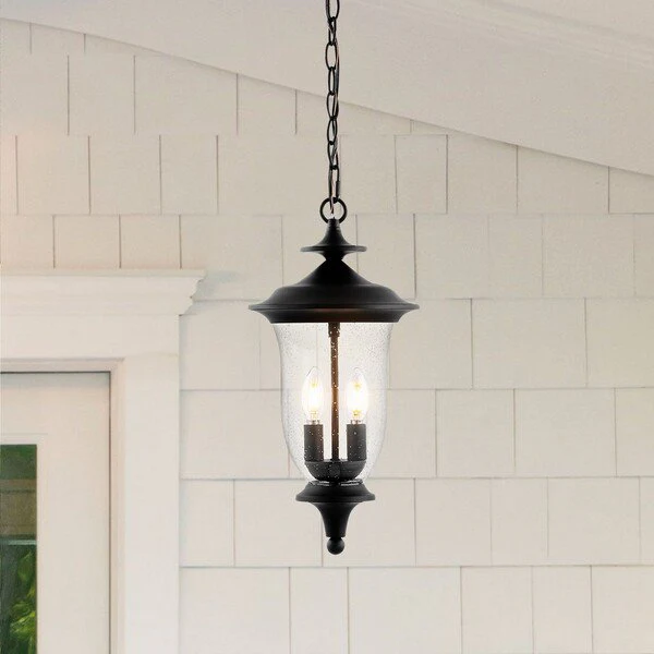Safavieh Dowell Outdoor Pendant - Black - Image 3