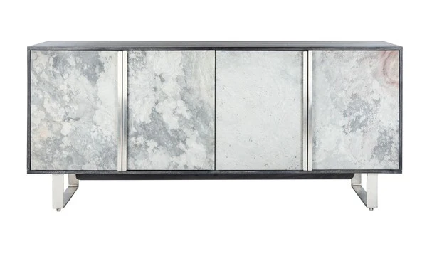 Safavieh Drake Slate 4 Door Sideboard - Black - Image 2