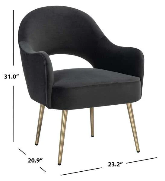 Safavieh Dublyn Accent Chair - Black - Image 4
