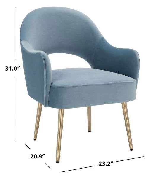 Safavieh Dublyn Accent Chair - Light Blue - Image 3