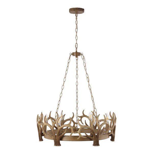 Safavieh Duriel Chandelier - Antique White - Image 2