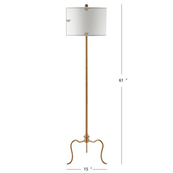 Safavieh Earie Floor Lamp - Antique Gold - Image 3