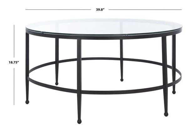 Safavieh Edmund Cocktail Table - Black - Image 4