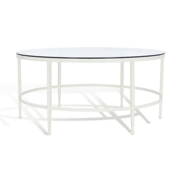 Safavieh Edmund Cocktail Table - White - Image 2
