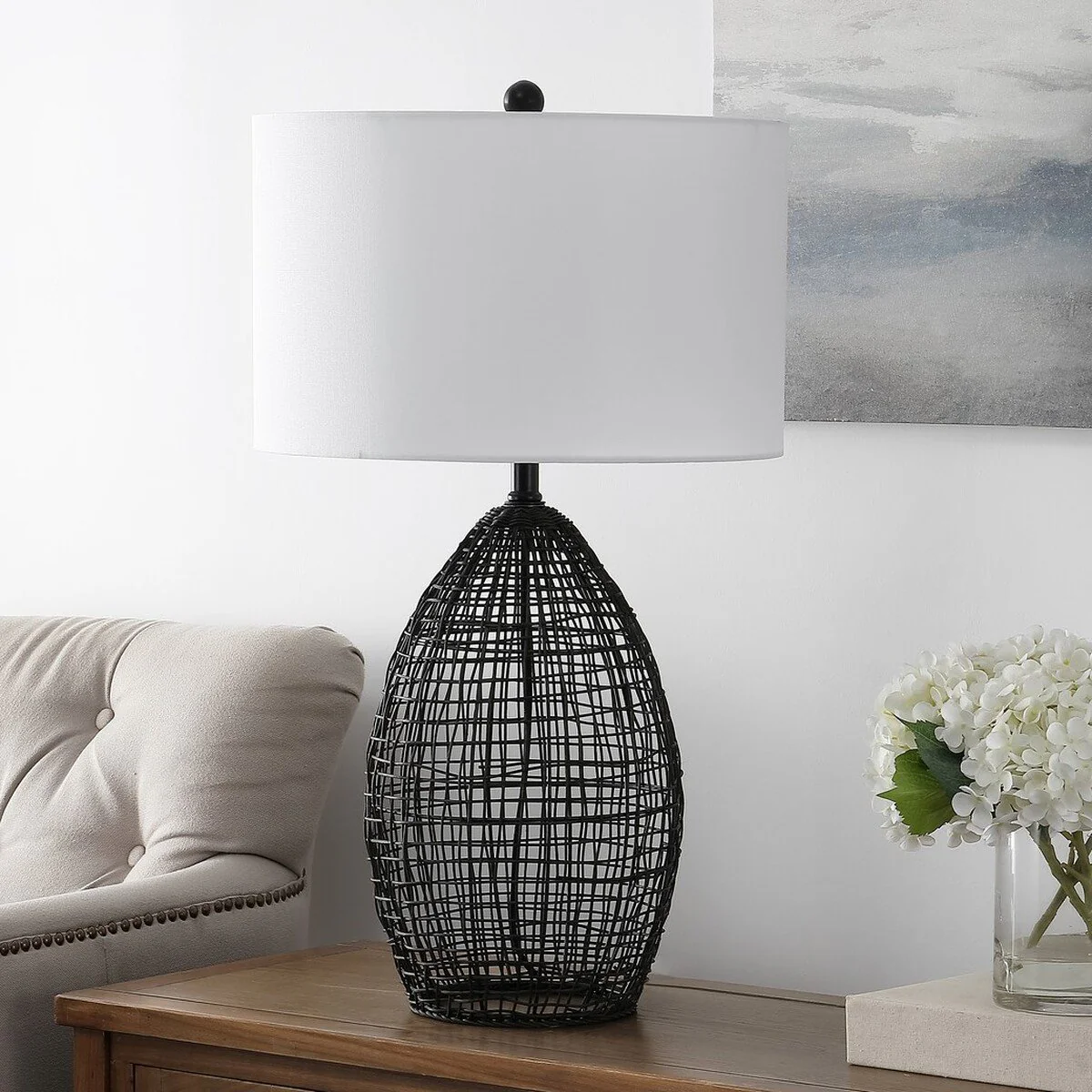 Safavieh Edren Table Lamp - Black - Image 3
