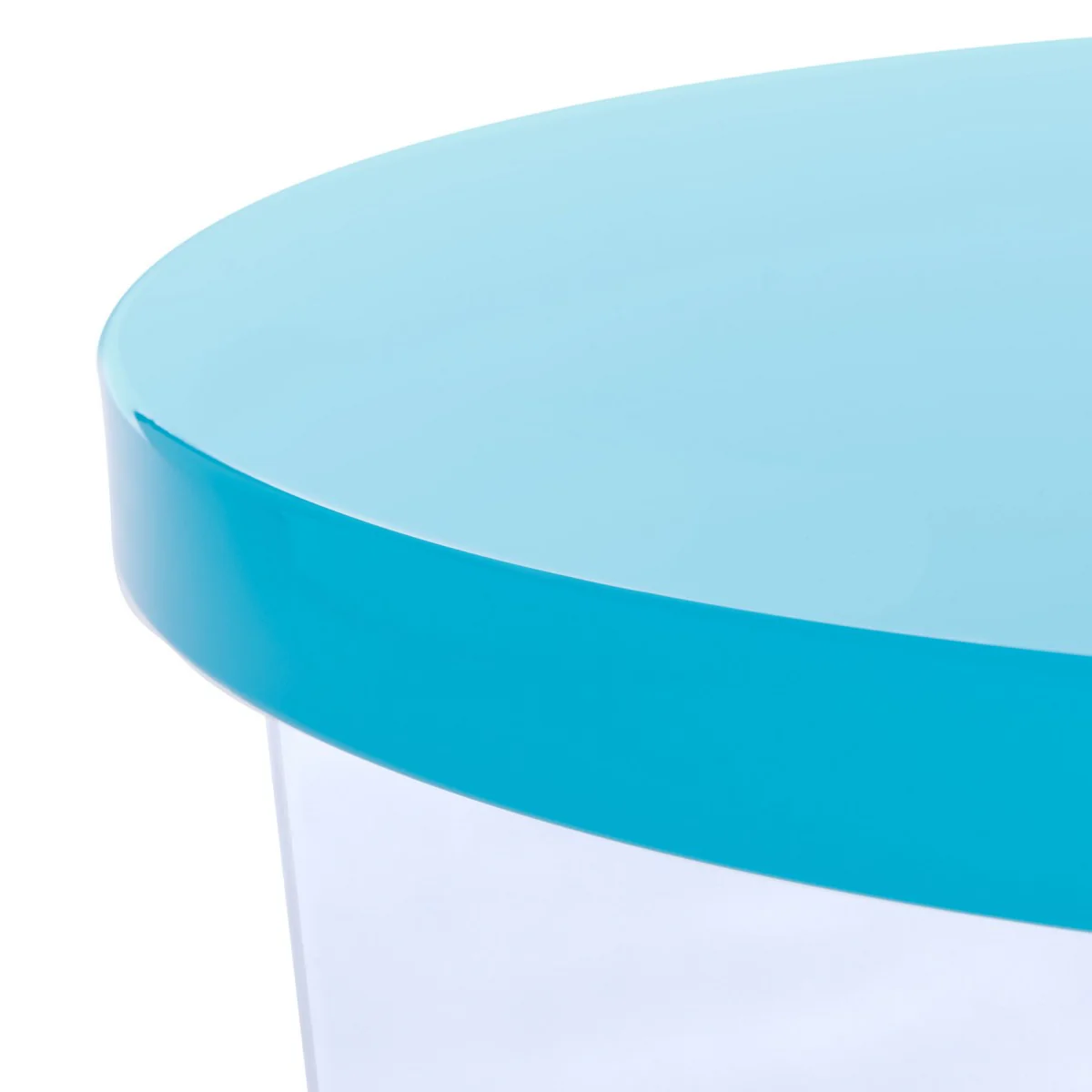 Safavieh Edwards Acryllic Accent Table - Turquoise - Image 3