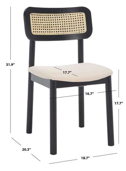 Safavieh Egon Dining Chair Set Of 2 - Black - Image 4