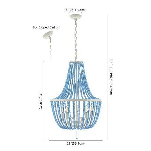 Safavieh Elanie Pendant - Blue - Image 3