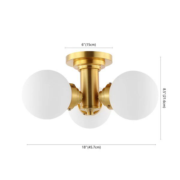 Safavieh Elenna Flush Mount - Gold - Image 3