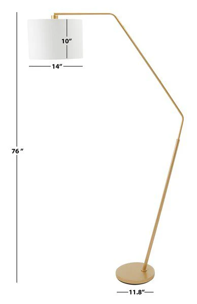Safavieh Elis Floor Lamp - Gold - Image 3