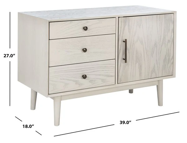 Safavieh Elissa Mid-Century Sm Media - White Washed - Image 3