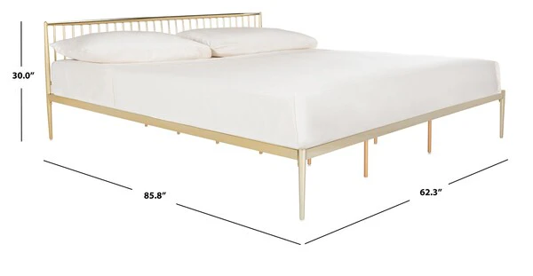 Safavieh Eliza Metal Bed - Gold - Image 4