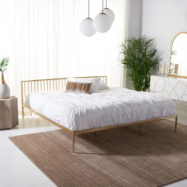 Safavieh Eliza Metal Bed - Gold - Image 5