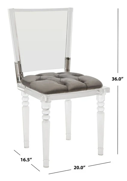 Safavieh Ella Acrylic Dining Chair - Clear - Image 3