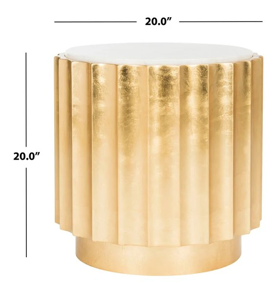 Safavieh Elodie Gold Side Table - Gold - Image 3