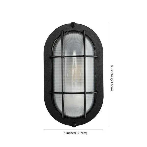 Safavieh Elora Outdoor Wall Sconce Set Of 2 - Textured Black - Image 3
