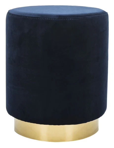 Safavieh Elsworth Ottoman - Navy - Image 2