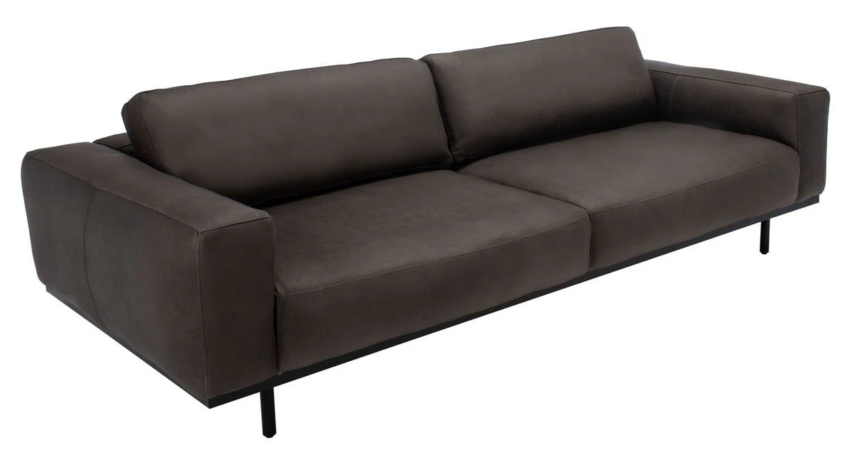 Safavieh Elyssa Leather Sofa - Graphite - Image 3