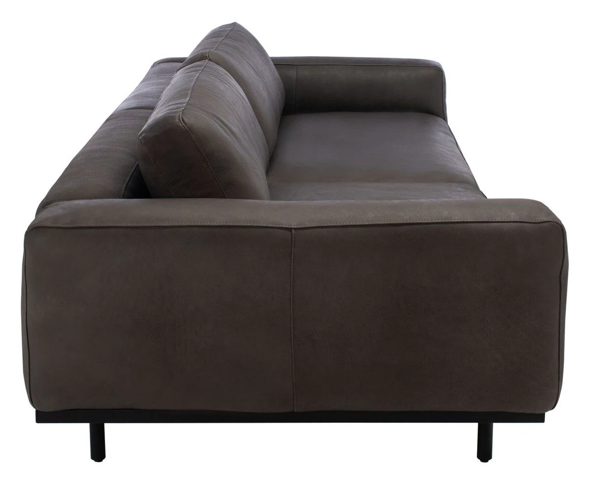 Safavieh Elyssa Leather Sofa - Graphite - Image 4