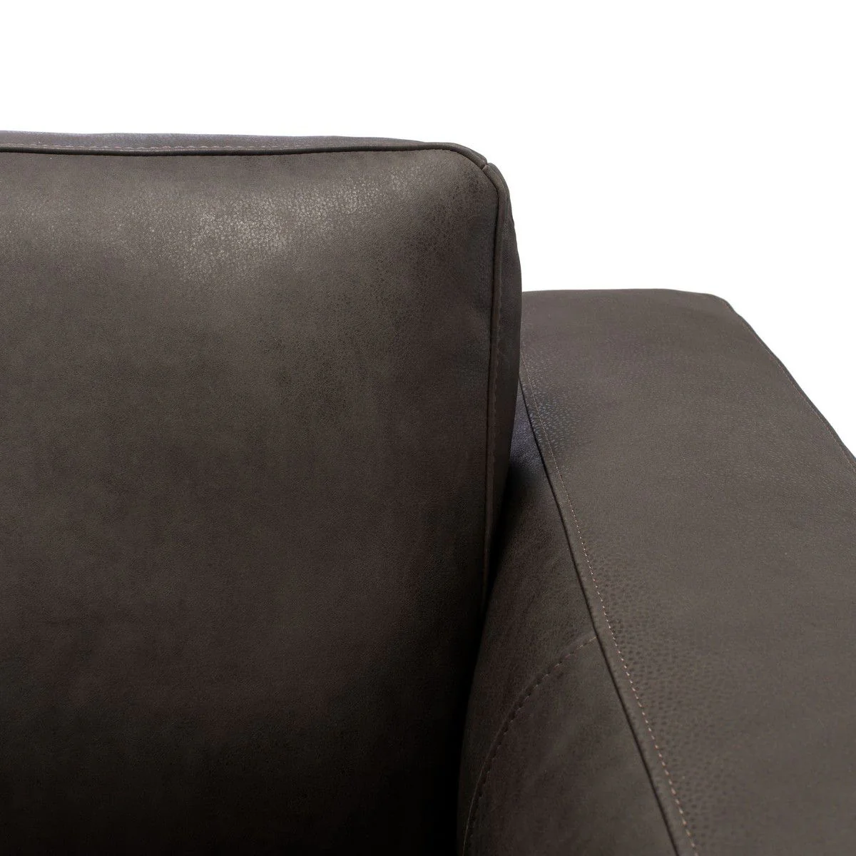 Safavieh Elyssa Leather Sofa - Graphite - Image 5