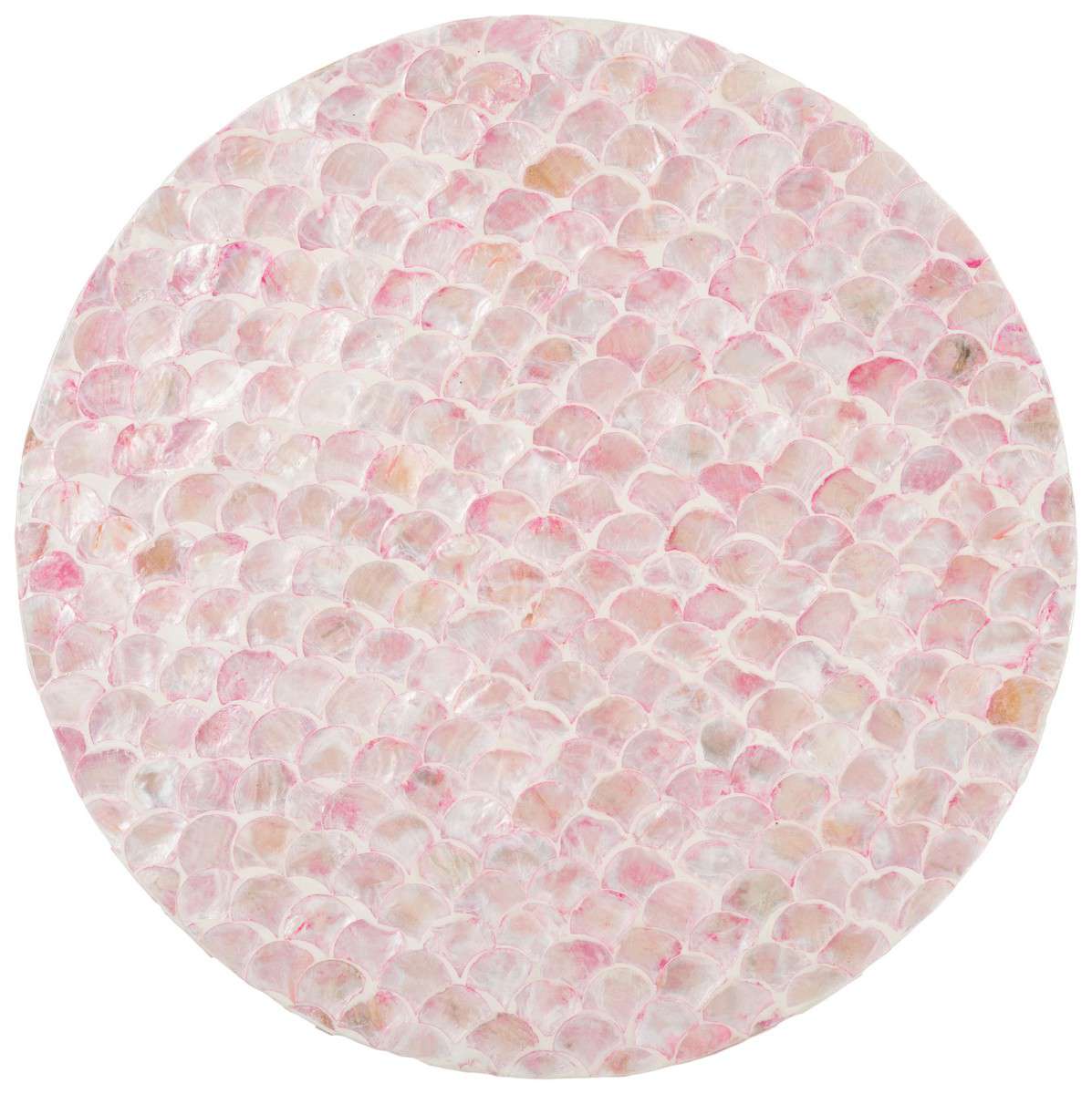 Safavieh Emberlyn Round Accent Table - Pink - Image 3