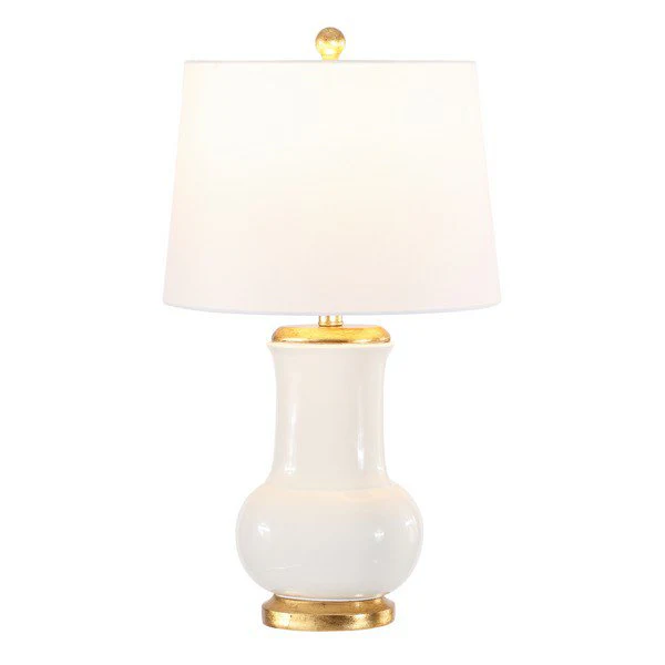 Safavieh Emberson, 25 Inch, Ivory/Gold, Ceramic Table Lamp - Ivory - Image 2