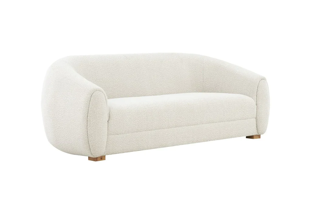 Safavieh Emiliana Boucle Sofa - Ivory - Image 3