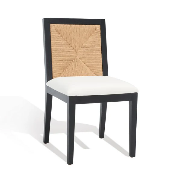 Safavieh Emilio Woven Dining Chair Set Of 2 - Black - Image 2