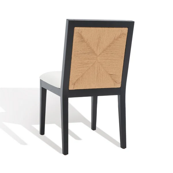 Safavieh Emilio Woven Dining Chair Set Of 2 - Black - Image 5