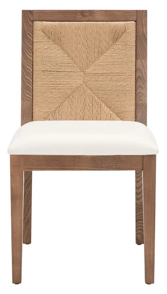 Safavieh Emilio Woven Dining Chair Set Of 2 - Walnut - Image 3