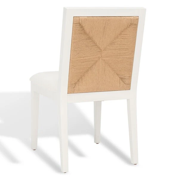 Safavieh Emilio Woven Dining Chair Set Of 2 - White - Image 5