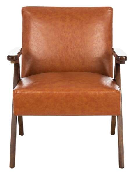 Safavieh Emyr Arm Chair - Cognac - Image 2