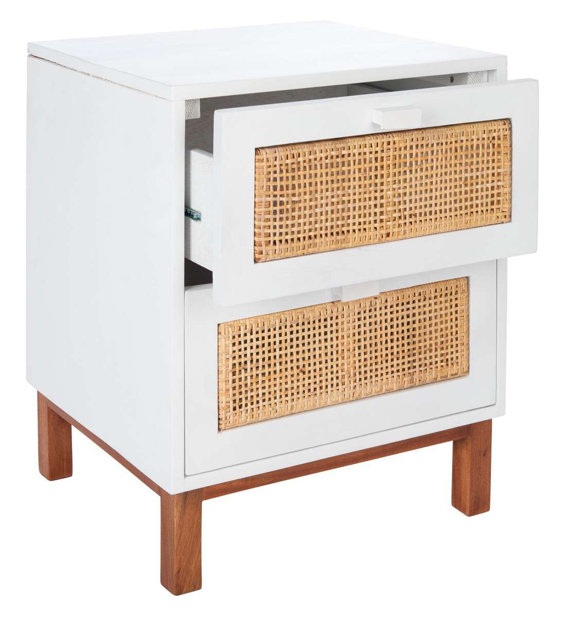 Safavieh Erica 2 Drawer Nightstand - White - Image 3