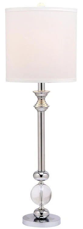 Safavieh Erica, 31 Inch, Crystal, Crystal/Iron Table Lamp Set Of 2 W/ Usb Port? Set Of 2 - Crystal - Image 2
