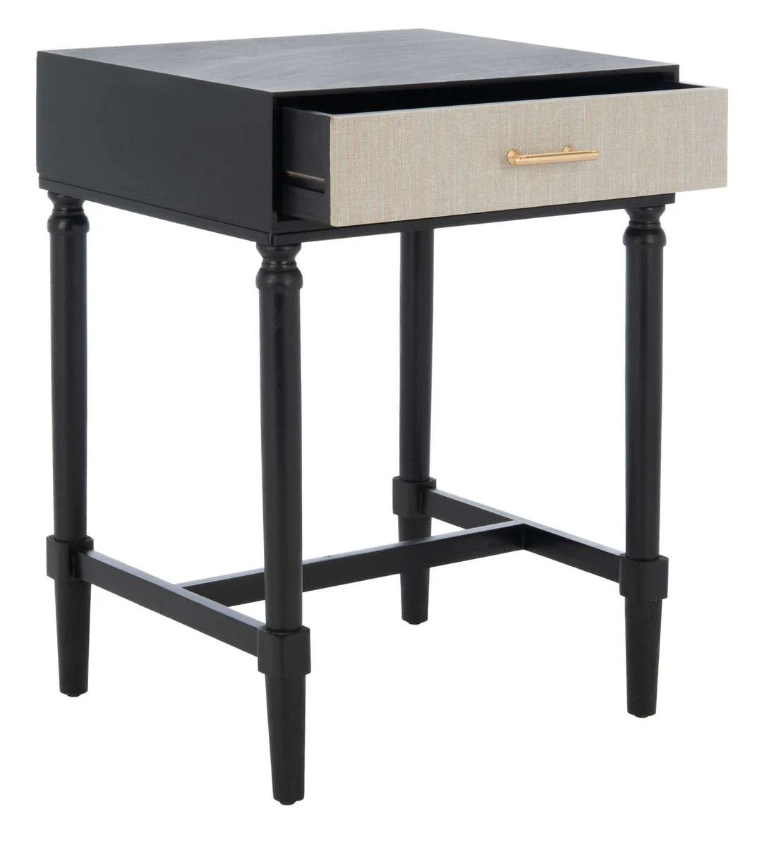 Safavieh Estella 1Drw Accent Table - Black - Image 2