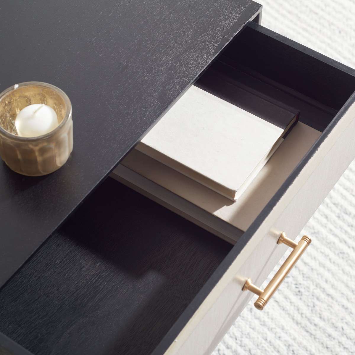 Safavieh Estella 1Drw Accent Table - Black - Image 3