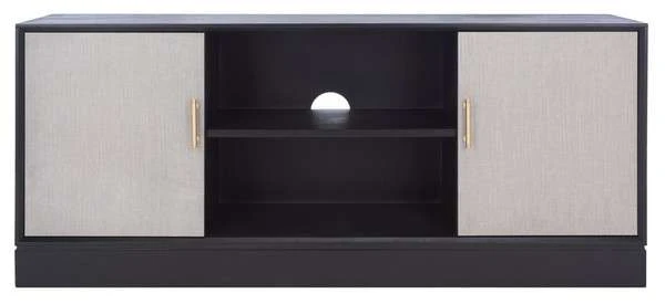 Safavieh Estella 2Dr 1 Shelf Media Stand - Black - Image 2