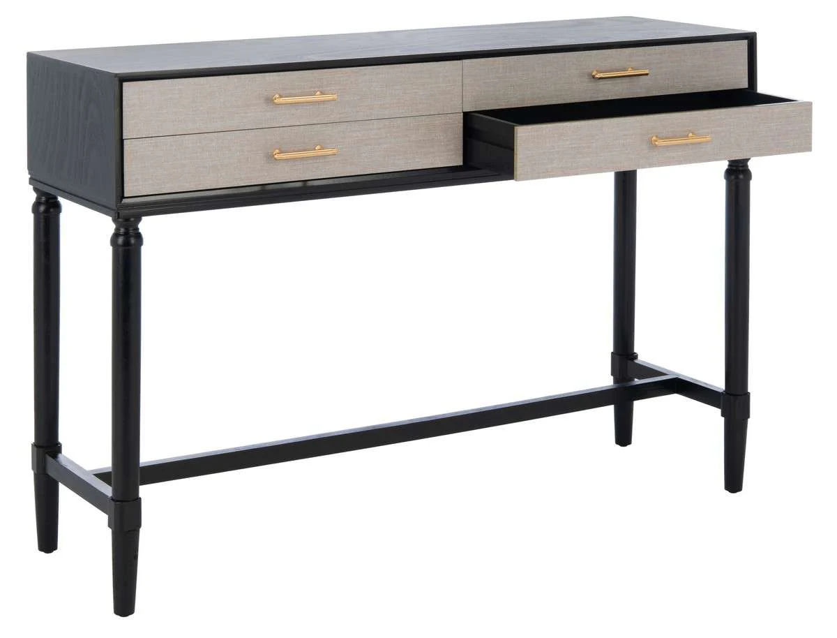 Safavieh Estella 4Drw Console Table - Black - Image 3