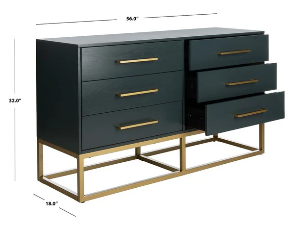 Safavieh Estelle Dresser - Teal - Image 3