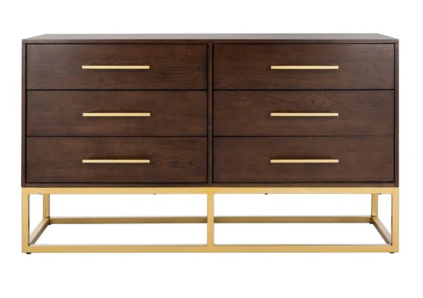 Safavieh Estelle Dresser - Walnut - Image 2