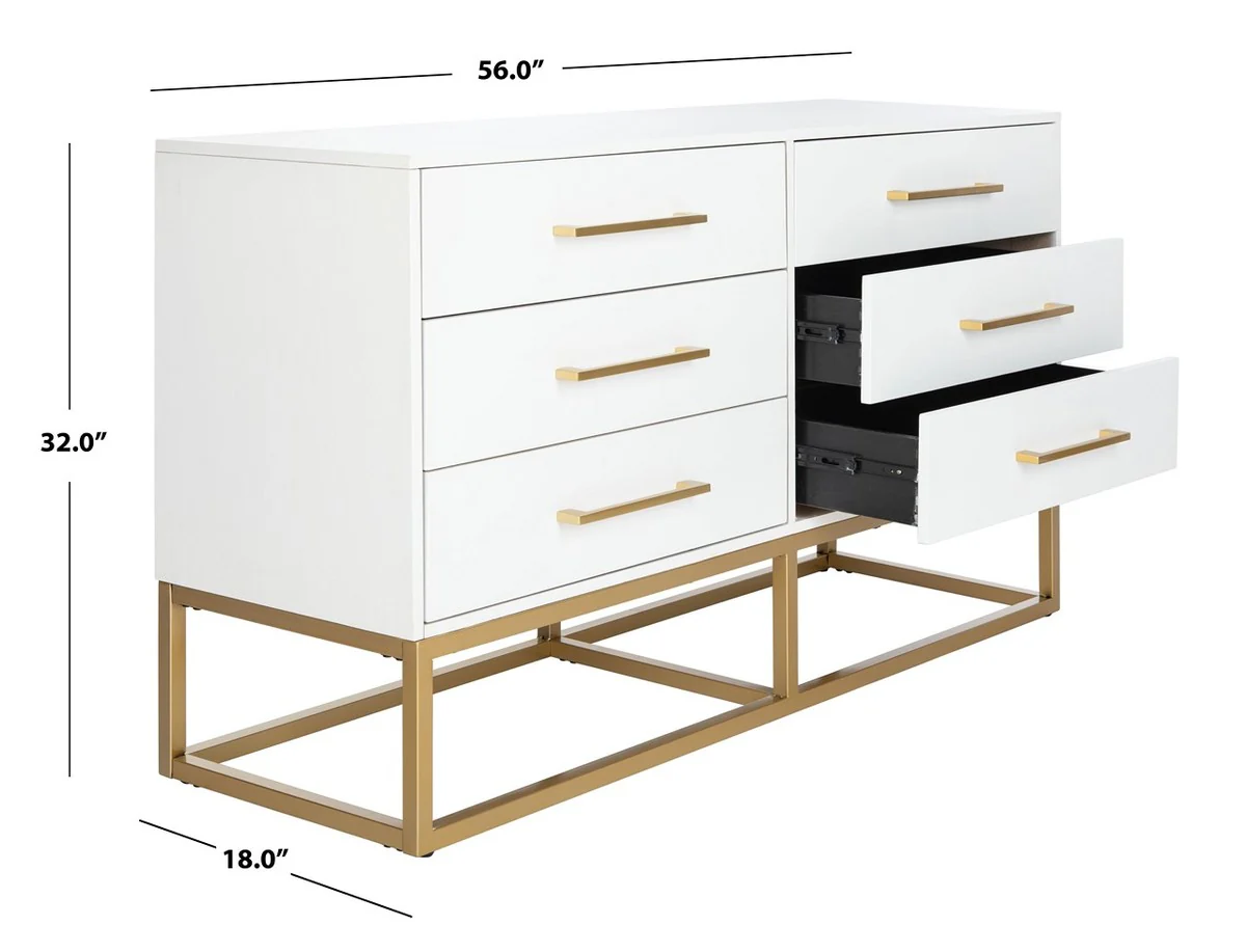 Safavieh Estelle Dresser - White - Image 4