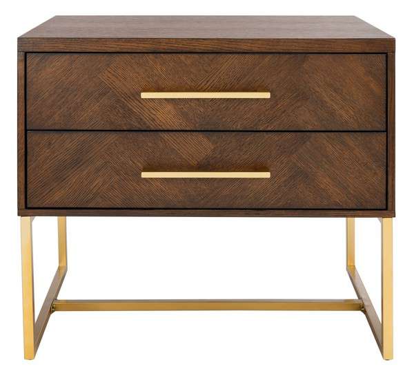 Safavieh Estelle Nightstand - Walnut - Image 2