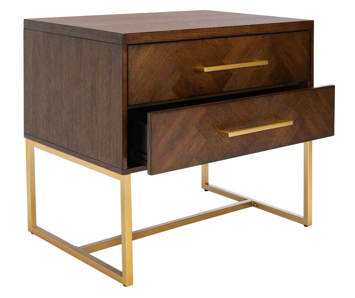 Safavieh Estelle Nightstand - Walnut - Image 3