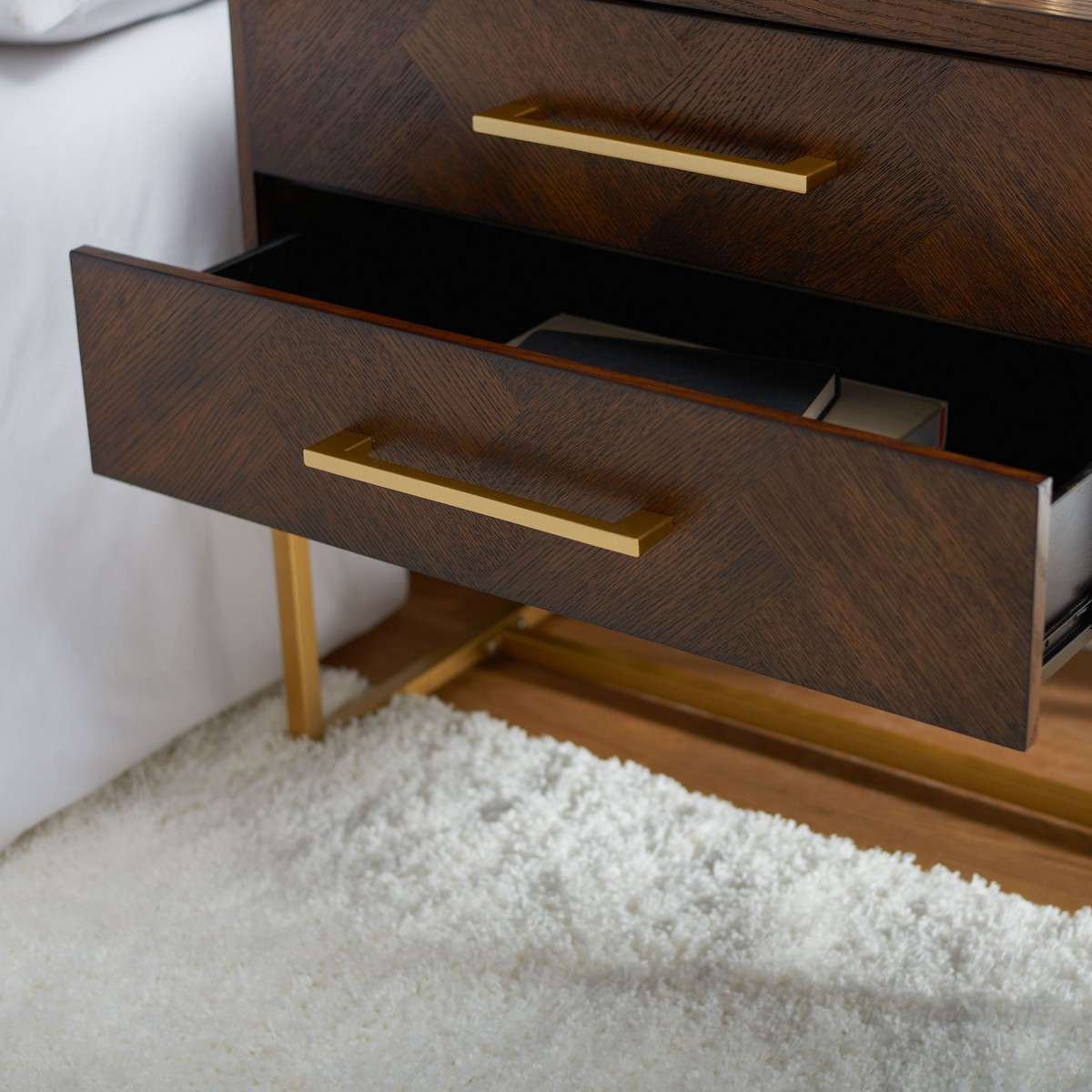 Safavieh Estelle Nightstand - Walnut - Image 4