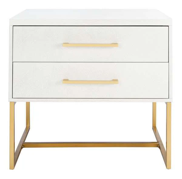 Safavieh Estelle Nightstand - White - Image 2