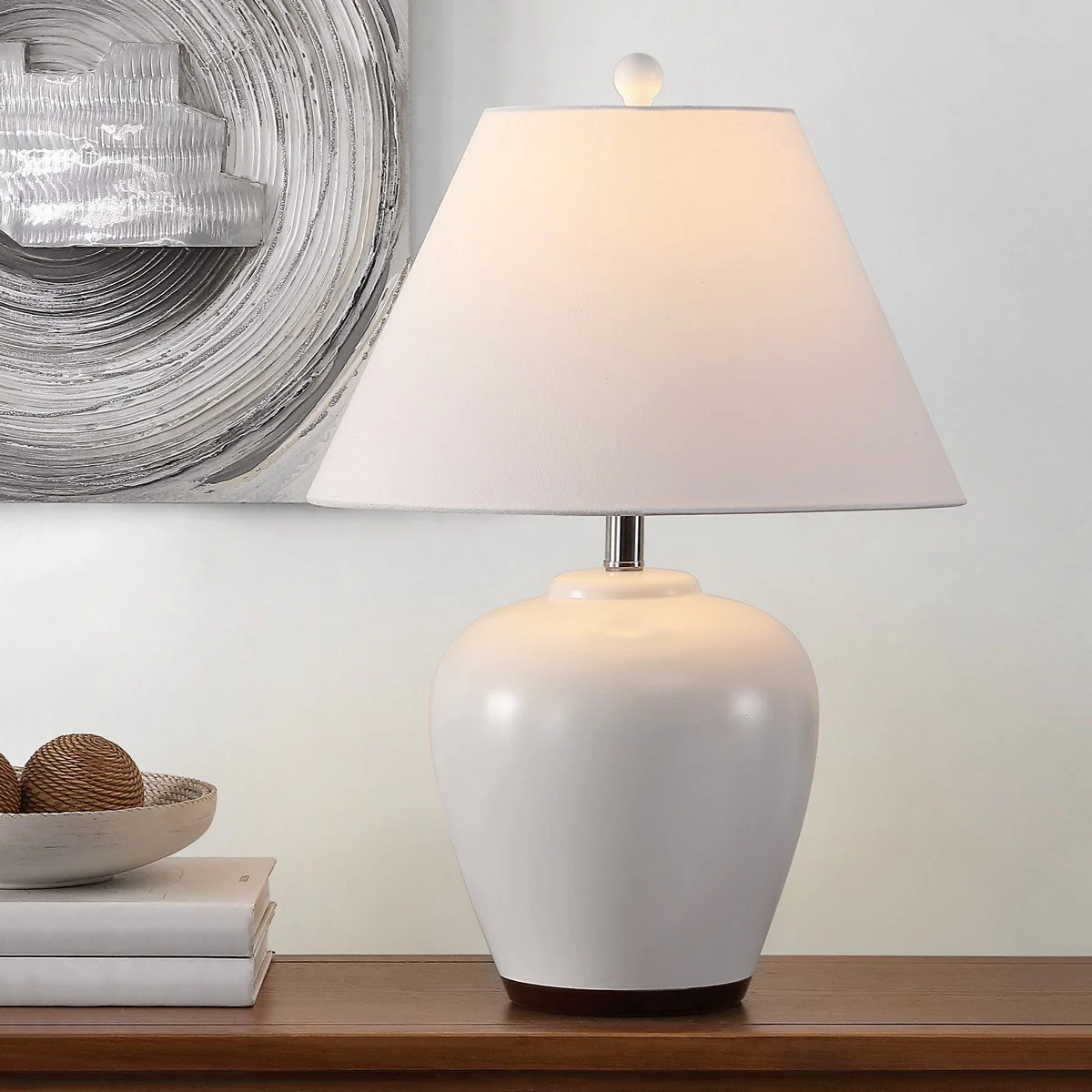 Safavieh Etren Table Lamp - Ivory - Image 3