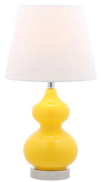 Safavieh Eva Double Mini Table Lamp - Yellow - Image 2