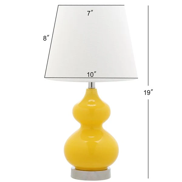Safavieh Eva Double Mini Table Lamp - Yellow - Image 3