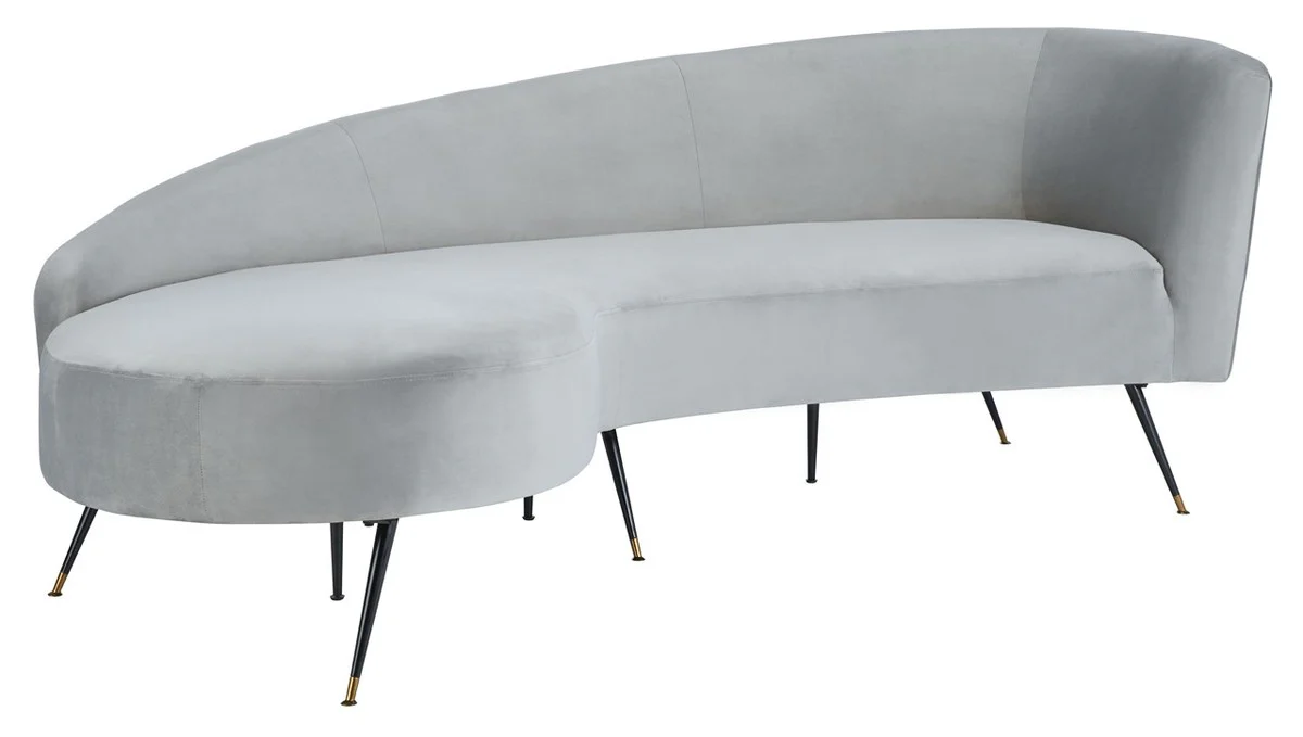 Safavieh Evangeline Parisian Velvet Sofa - Gray - Image 3