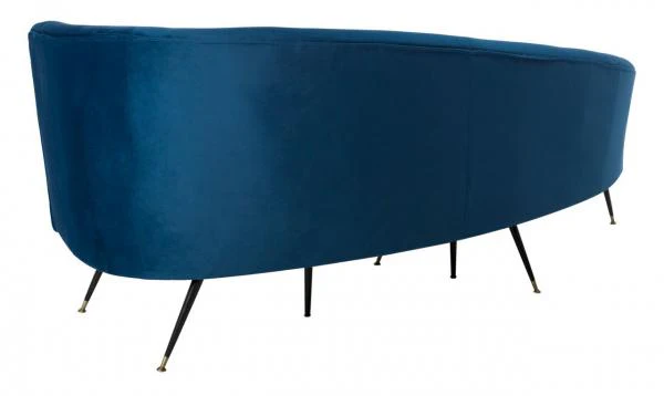 Safavieh Evangeline Parisian Velvet Sofa - Navy - Image 5